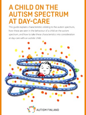 The cover of the guide, a drawing of a child playing with a toy car on a curvy road